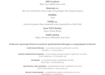 Kontraktacje firm MB Creations, Smartoys, Feniks, Toyki, B.est Toys i Baby Hana