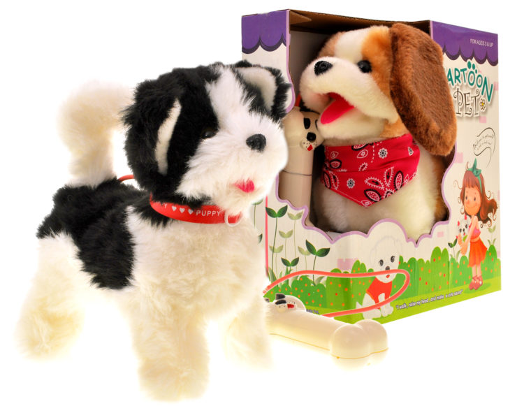 Interaktywny Piesek na smyczy chodzi szczeka