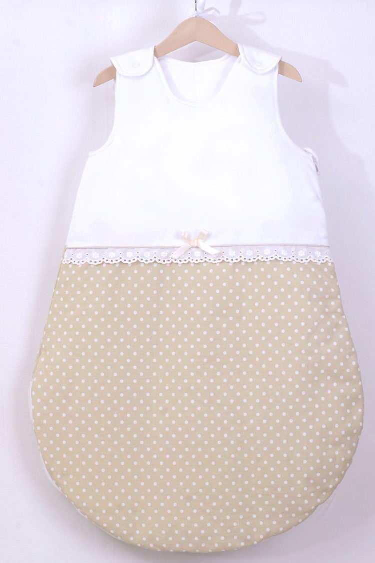 Śpiworek niemowlęcy „Sweety dotti beige”  (0-9 m-cy)