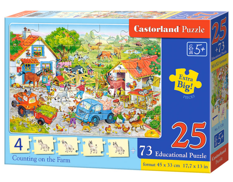 Castorland Puzzle seria Educational Liczenie na Farmie