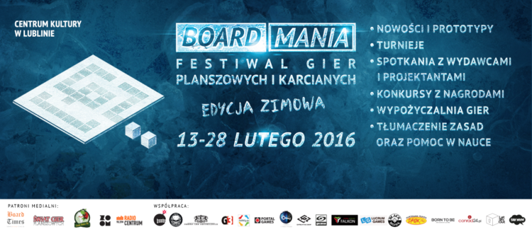 Board Mania Festiwal Gier Planszowych i Karcianych – Centrum Kultury w Lublinie