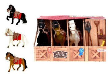 Toi-Toys Zestaw 3 konie i stajnia
