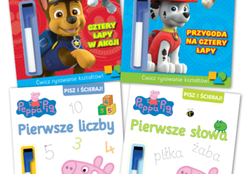 Pisz i ścieraj ze Świnką Peppe i Psim Patrolem