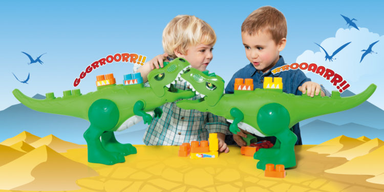 MOLTO Dinozaur z dźwiękami 30 el.