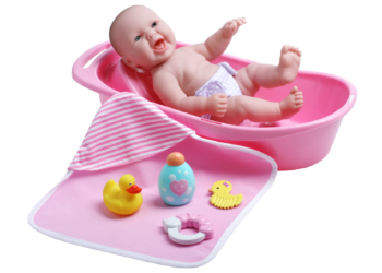 Lalka Berenguer  z akcesoriami i wanienką – JC Toys 18370