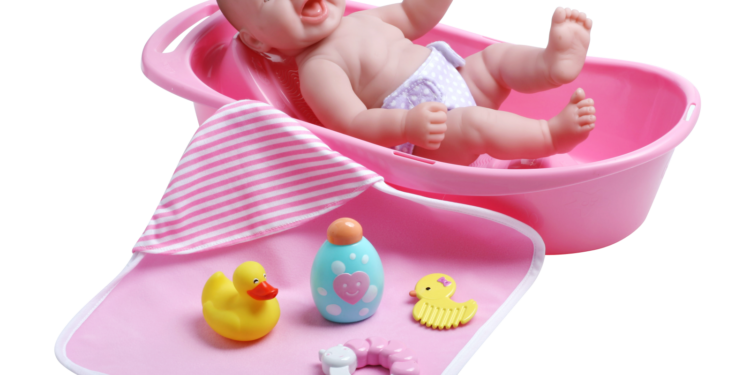 Lalka Berenguer  z akcesoriami i wanienką – JC Toys 18370