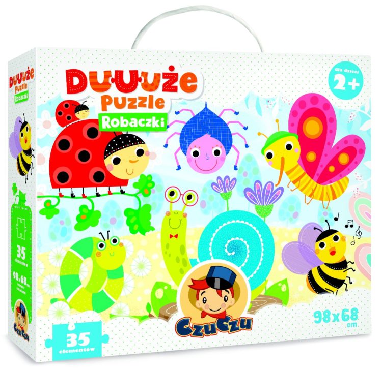 Duuuże puzzle Robaczki