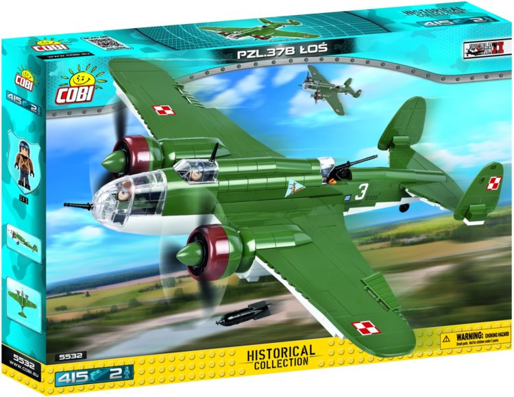 Klocki Cobi Small Army – PZL P-37B Łoś