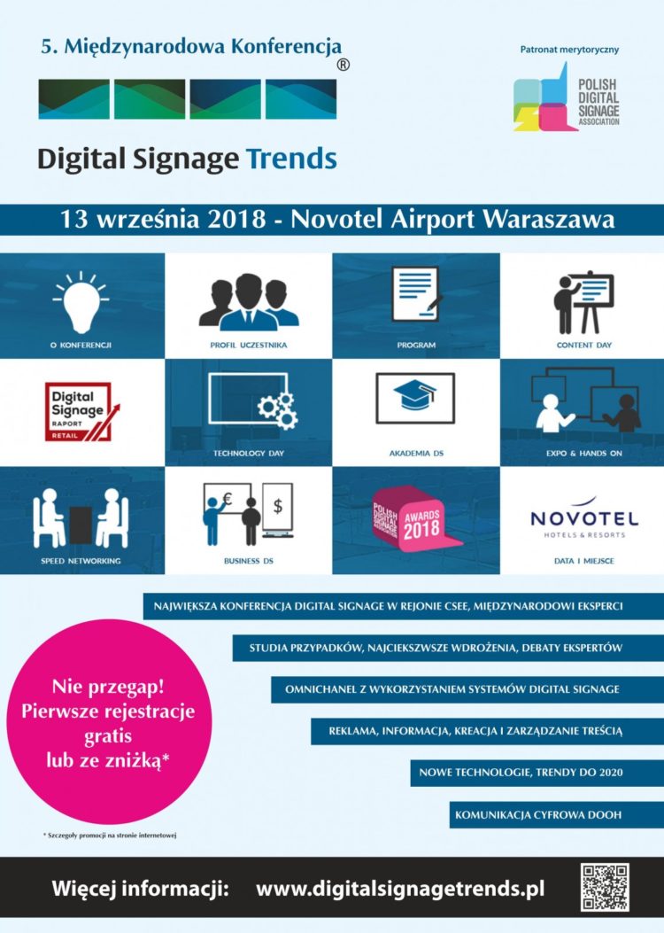 KONFERENCJA DIGITAL SIGNAGE TRENDS 2018
