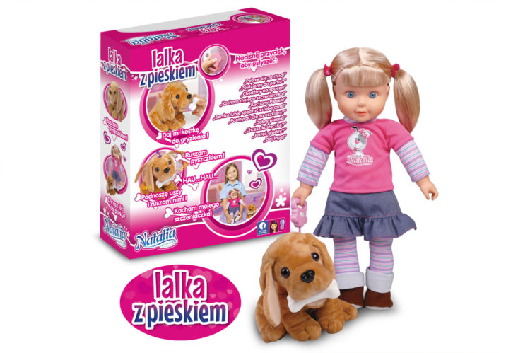 Lalka z pieskiem Natalia