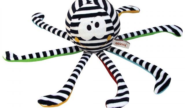 Mini Ośmiornica Biało-Czarna