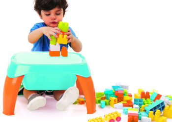 Play Table with Blocks 42 el. – stolik wielofunkcyjny (41490)