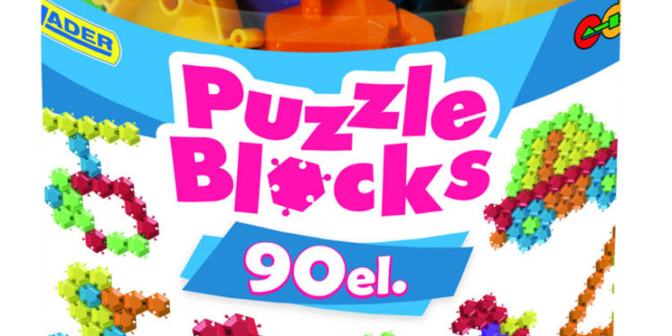 Puzzle Blocks – słoik duży 90 sztuk (41980)