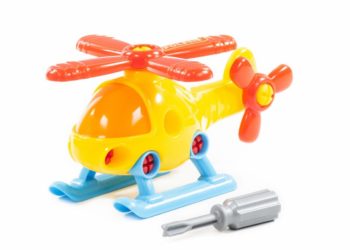 Klocki-transport „Śmigłowiec” (16 elem.) (w siatce) Art.76663