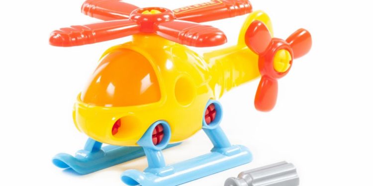 Klocki-transport „Śmigłowiec” (16 elem.) (w siatce) Art.76663