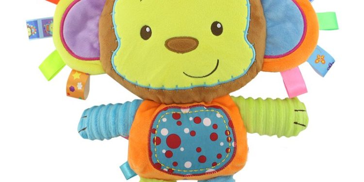 Przytulanka z piszczałką i grzechotką