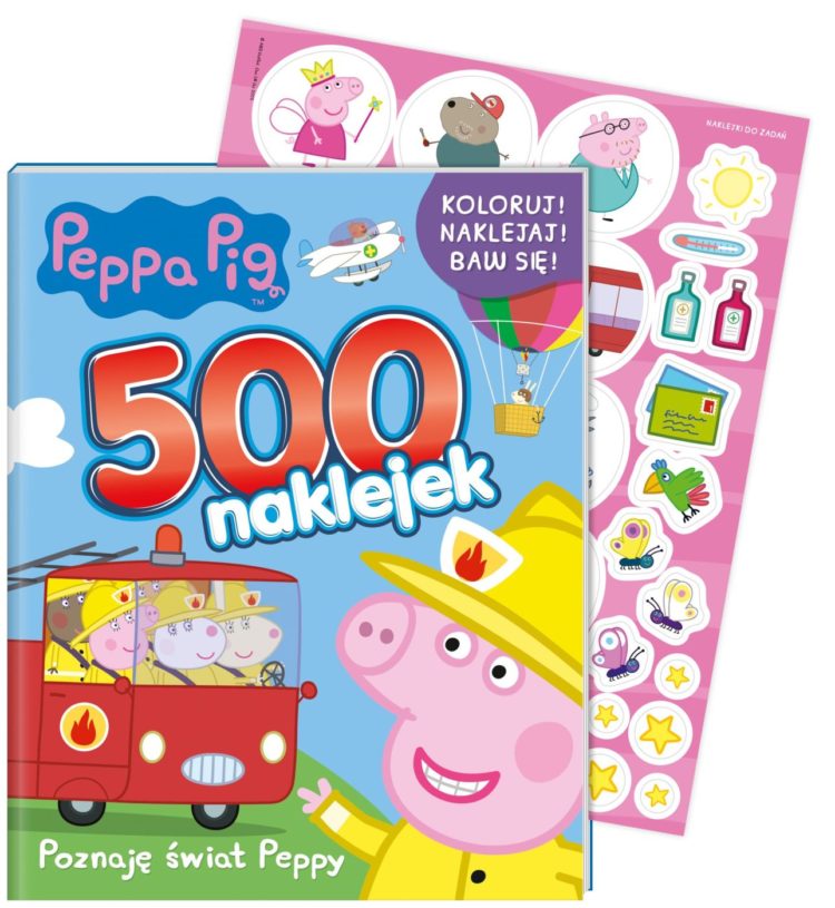 „Świnka Peppa. 500 naklejek”
