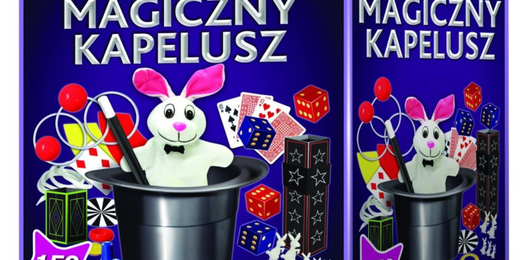 MAGICZNY KAPELUSZ Z KRÓLICZKIEM 150 SZTUCZEK