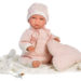 Llorens 74056 Lalka płacząca bobas Lala różowe śpioszki
