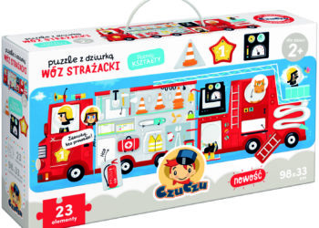 Puzzle z dziurką Wóz strażacki