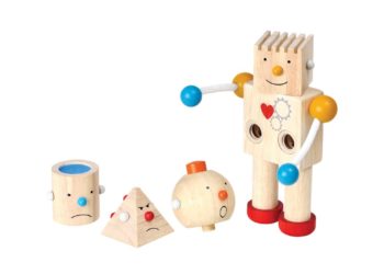 Drewniany robot – zestaw konstrukcyjny, Plan Toys