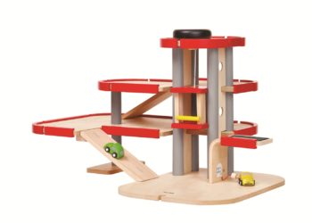 Drewniany piętrowy parking – garaż, Plan Toys