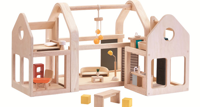 Składany domek dla lalek, Plan Toys 7611