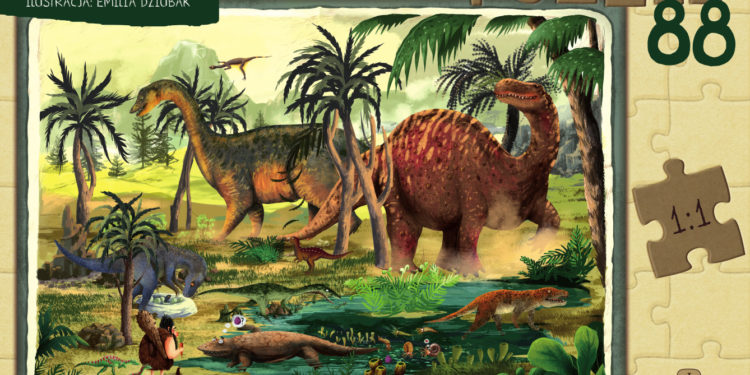 Dinozaury. Puzzle