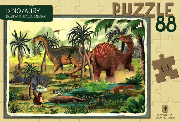 Dinozaury. Puzzle