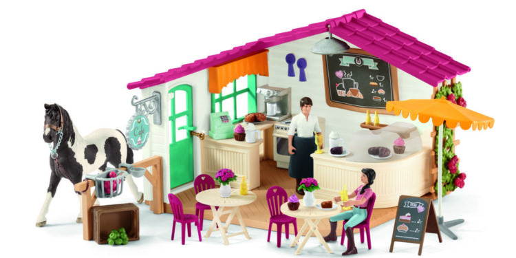 SCHLEICH – ZESTAW HORSE CLUB KAWIARNIA