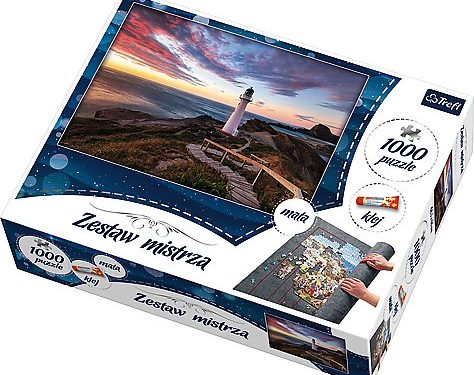 Puzzle 1000 el. – Zestaw Mistrza – Latarnia morska, Nowa Zelandia
