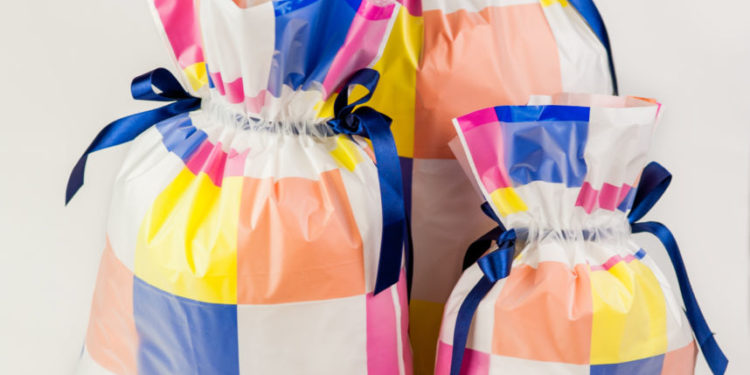 Worek Kolorowe Kwadraty 40 x 56 cm