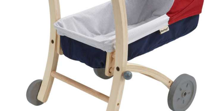 Drewniany wózek dla lalek, Plan Toys