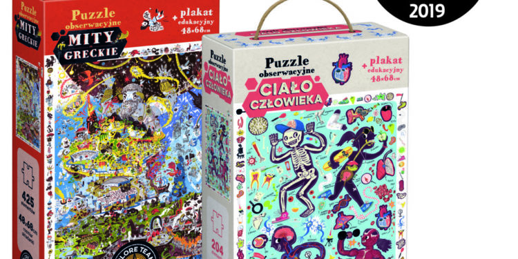 Xplore Team Puzzle obserwacyjne Mity greckie; Xplore Team Puzzle obserwacyjne Ciało człowieka