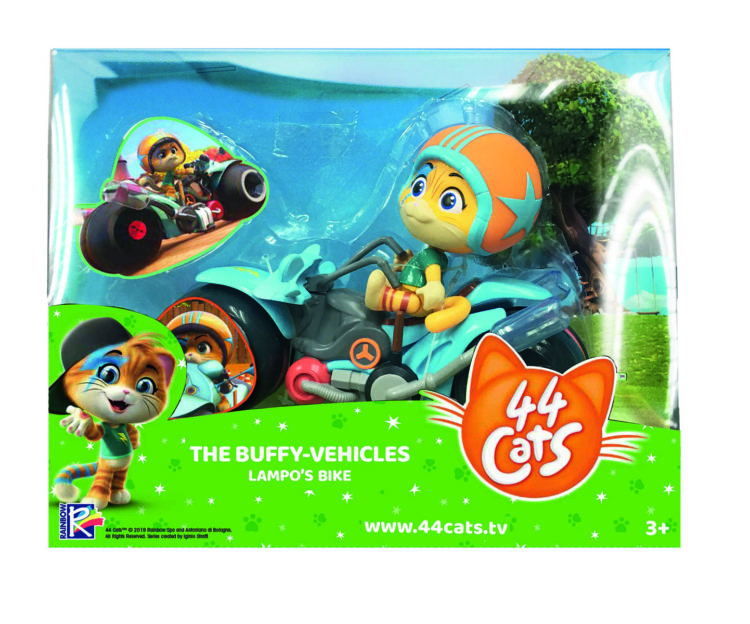 44 Koty Bohaterowie z pojazdami, 3 rodzaje – nr art. od 7600180210 do 7600180212 (Smoby)