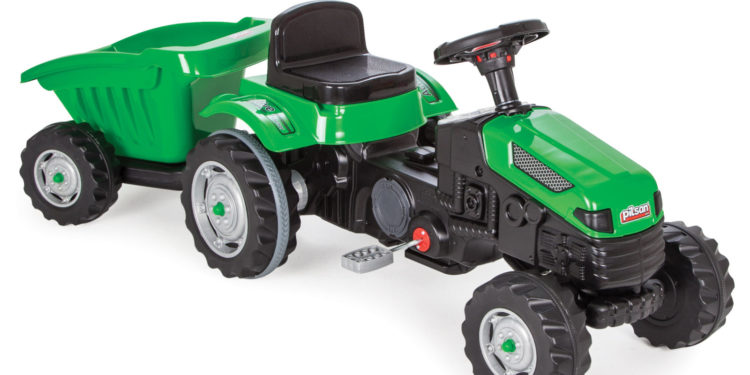 Traktor z przyczepką