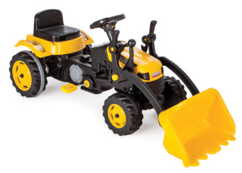 Traktor żółty z łyżką