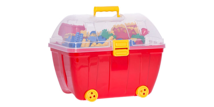 Kuferek mały z klockami K2