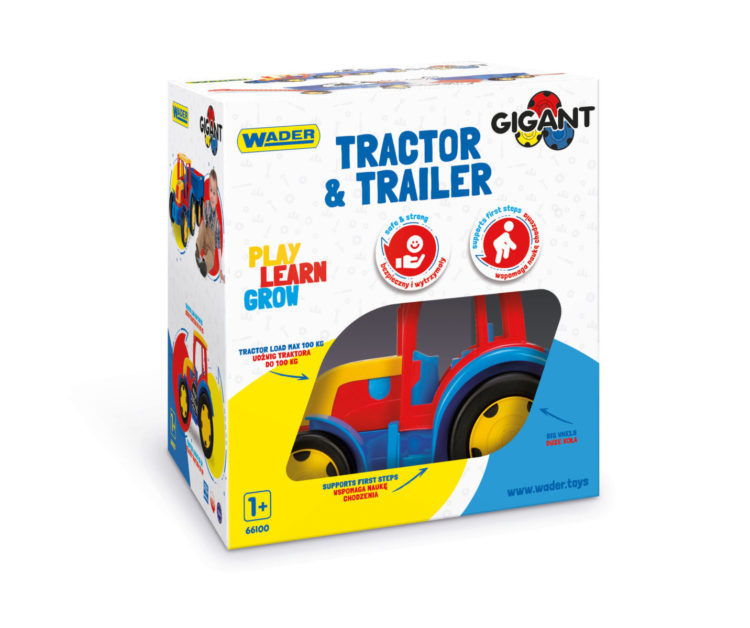 Gigant Traktor z przyczepą