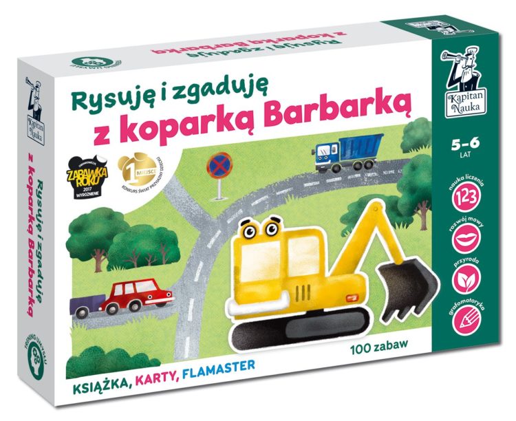 Rysuje i zgaduje z koparką Barbarką