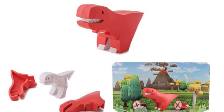 Magnetyczne Składane Dinozaury