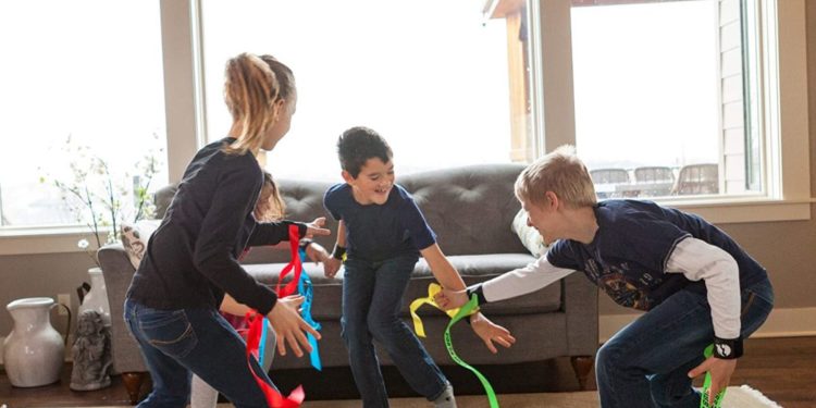 Gra Ninja Tasiemki. Ribbon Ninja.