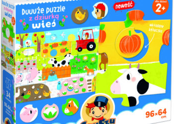 CzuCzu Duuuże puzzle z dziurką Wieś