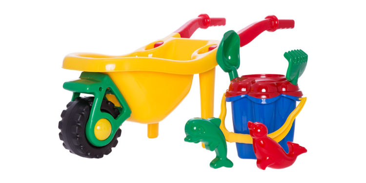 Taczka z Kompletem „Kwiatek” 6 elementów