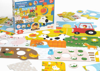 CzuCzu Duuuże puzzle z dziurką Wieś 2+