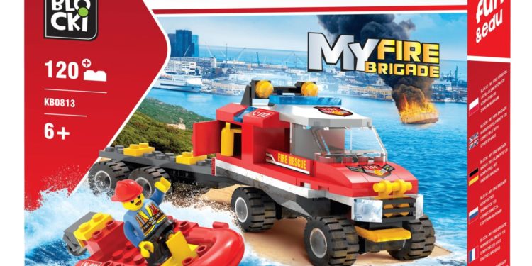 Klocki Blocki MyFireBrigade Straż wodna  KB0813 – 120 el.