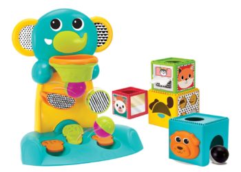 BKIDS Zestaw Słonik koszykówka + Klocki – Zestaw 2 zabawek