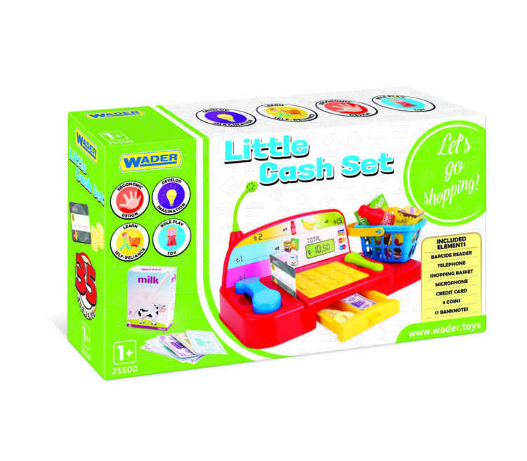 Little Cash Set – Kasa sklepowa z wyposażeniem (Art. 25500)