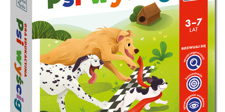 Psi Wyścig. Poznaje kształty i kolory! Gra edukacyjna