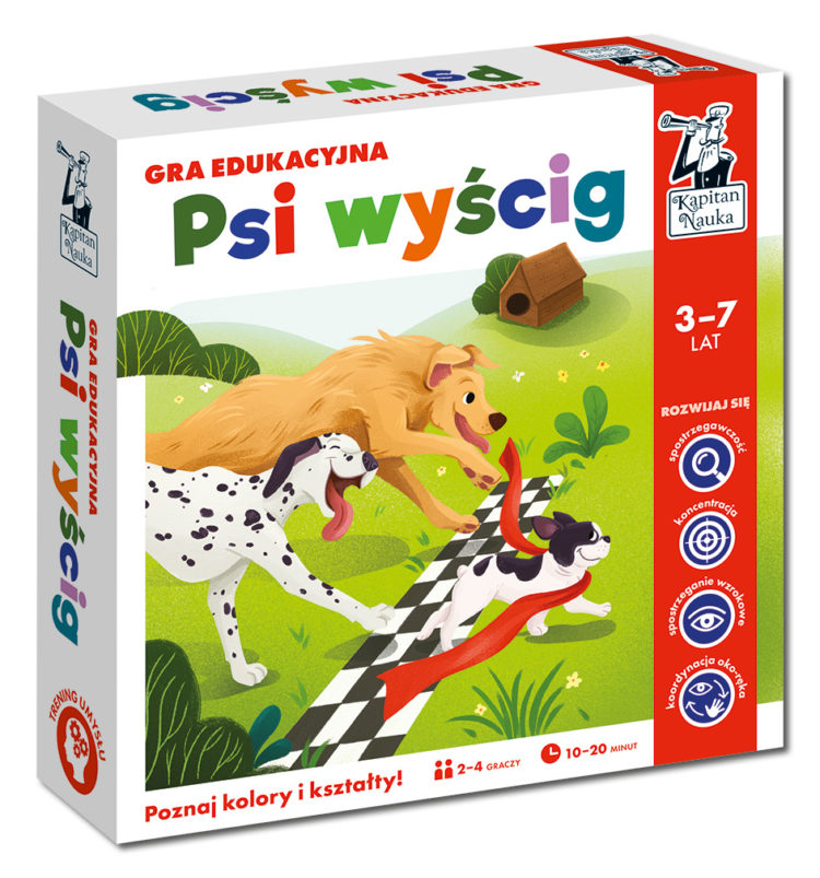 Psi Wyścig. Poznaje kształty i kolory! Gra edukacyjna
